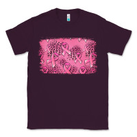 Plum Distressed breast cancer background Classic Tee - Jasminsmagicworld