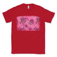 Red Distressed breast cancer background Classic Tee - Jasminsmagicworld