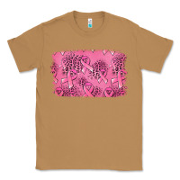 Toasted Coconut Distressed breast cancer background Classic Tee - Jasminsmagicworld