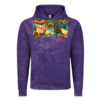 Cloud Purple Chicken rooster and chicks with leopard Vintage Hoodie - RanaPortraitStore