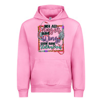 Fuchsia Pink Not all angels have wings Urban Hoodie - CowGirlArtShop