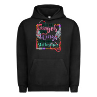 Pigment Black Not all angels have wings Urban Hoodie - CowGirlArtShop