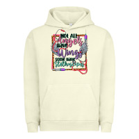 Pigment Pistachio Not all angels have wings Urban Hoodie - CowGirlArtShop