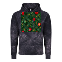 Cloud Black christmas ornaments seamless  pattern Vintage Hoodie - BundleAndBundleShop