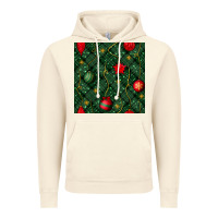 Vintage Artic christmas ornaments seamless  pattern Vintage Hoodie - BundleAndBundleShop