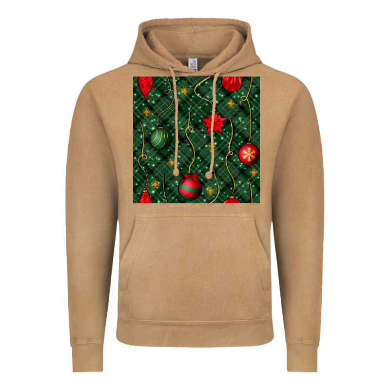 Christmas Ornaments Seamless  Pattern Vintage Hoodie by BundleAndBundleShop | Teevron