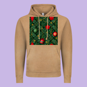 Christmas Ornaments Seamless  Pattern Vintage Hoodie Designed By Bundleandbundleshop
