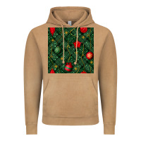 Vintage Camel christmas ornaments seamless  pattern Vintage Hoodie - BundleAndBundleShop