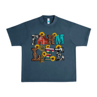 Midnight Navy western farm life Urban Heavy Tee - Artiststas
