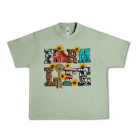 Oil Green western farm life Urban Heavy Tee - Artiststas