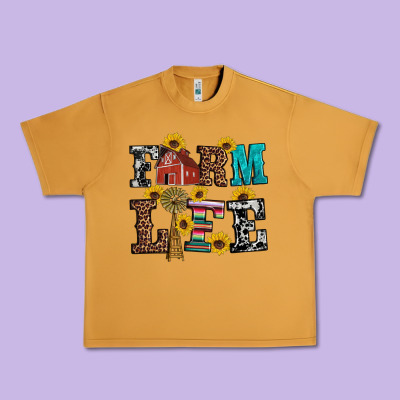 Western Farm Life Urban Heavy Tee Designed By Artiststas