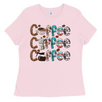 Bubblegum Pink coffee coffee coffee Ladies Tee - texasbilliewilder