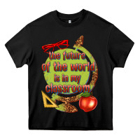Black the future of the world is in my classroom Heavy Core Tee - texasbilliewilder
