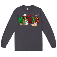 Smoke Christmas Nurse Long Sleeve Tee - NancyCooperArtShop