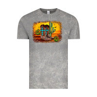 Cloud Rock cross sunset backgraund Vintage Tee - JahusDesignShop