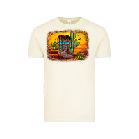 Vintage Arctic cross sunset backgraund Vintage Tee - JahusDesignShop