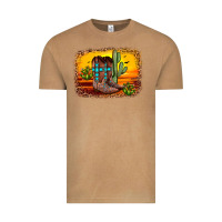 Vintage Camel cross sunset backgraund Vintage Tee - JahusDesignShop