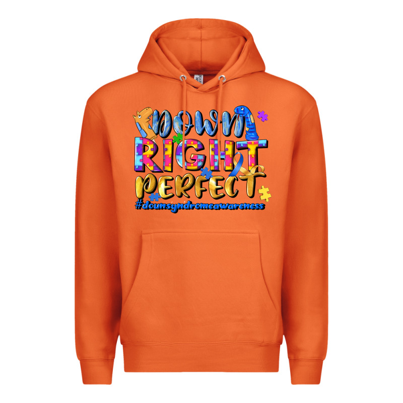 Down Right Perfect Premium Hoodie by JahusDesignShop | Teevron
