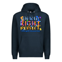 Navy down right perfect Premium Hoodie - JahusDesignShop