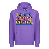 Purple down right perfect Premium Hoodie - JahusDesignShop