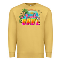 Antique Gold beach babe Premium Sweatshirt - BarkalooDesign