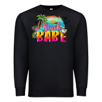 Black beach babe Premium Sweatshirt - BarkalooDesign