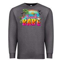 Charcoal Heather beach babe Premium Sweatshirt - BarkalooDesign