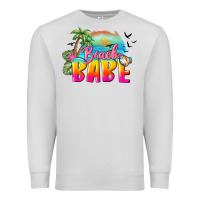 Dove Grey beach babe Premium Sweatshirt - BarkalooDesign