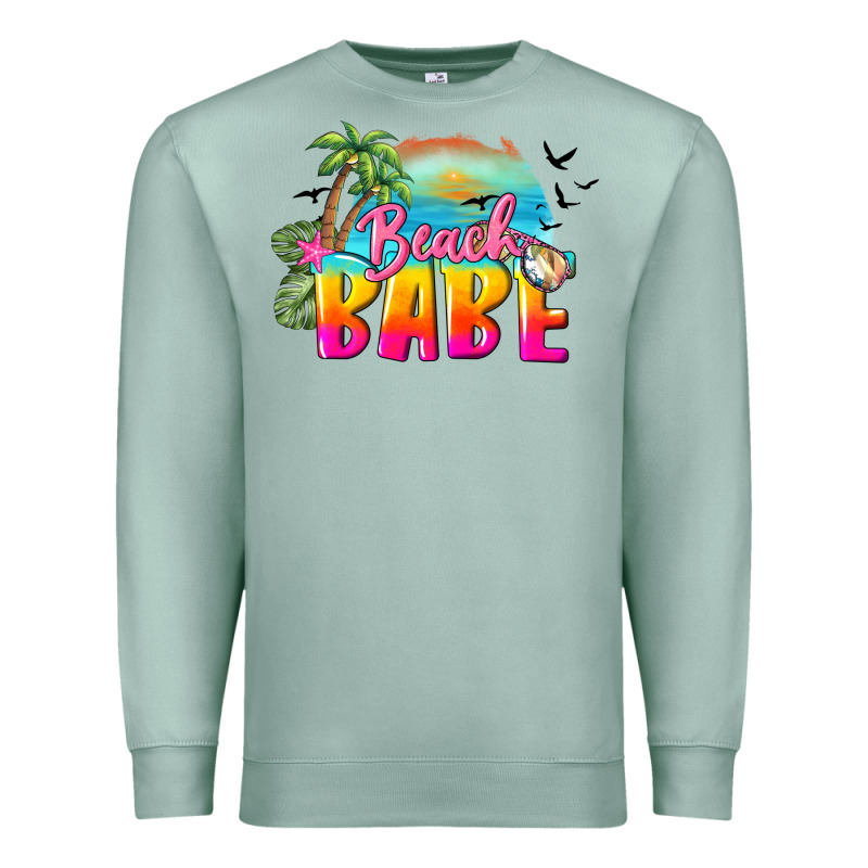 Beach Babe Premium Sweatshirt by BarkalooDesign | Teevron