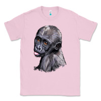 Bubblegum Pink Baby Gorilla Head Classic Tee - LillyAllenDesigns