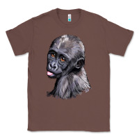 Chestnut Baby Gorilla Head Classic Tee - LillyAllenDesigns