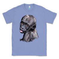 Colony Blue Baby Gorilla Head Classic Tee - LillyAllenDesigns