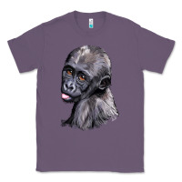 Lavender Baby Gorilla Head Classic Tee - LillyAllenDesigns