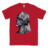 Red Baby Gorilla Head Classic Tee - LillyAllenDesigns