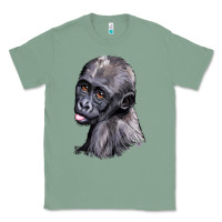 Sage Baby Gorilla Head Classic Tee - LillyAllenDesigns