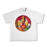 Lunar Rock christmas champagne bottle and champagne's Urban Heavy Tee - AdoDesignShop