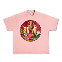 Salmon christmas champagne bottle and champagne's Urban Heavy Tee - AdoDesignShop