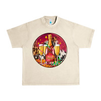 Sandshell christmas champagne bottle and champagne's Urban Heavy Tee - AdoDesignShop