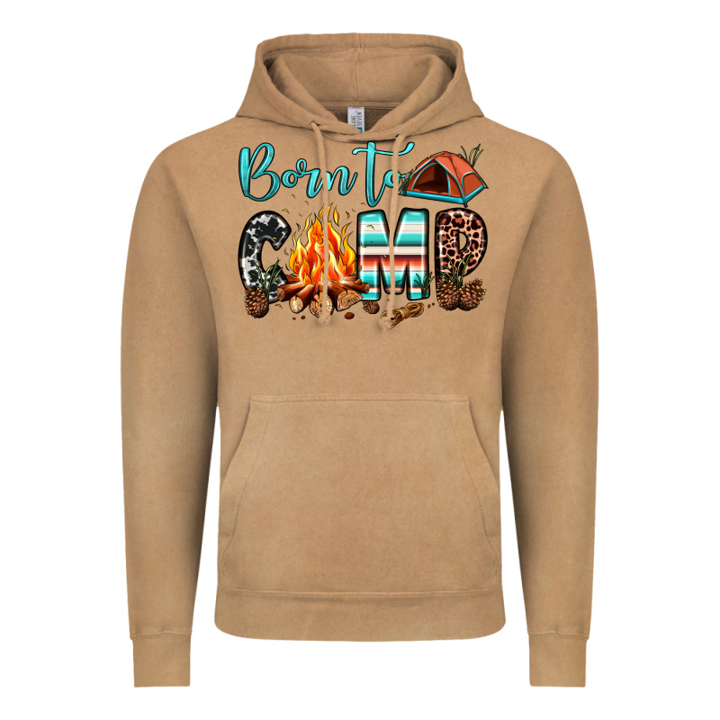 Born To Camp Vintage Hoodie by JahusDesignShop | Teevron
