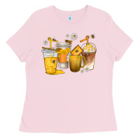 Coffee Cups Bumble Bee Ladies Tee | Teevron