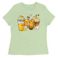 Matcha coffee cups bumble bee Ladies Tee - texasbilliewilder
