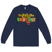 Navy do it for the culture Long Sleeve Tee - JahusDesignShop