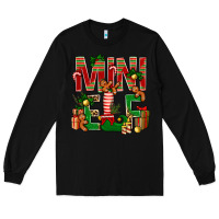 Black Christmas mini Elf Long Sleeve Tee - NancyCooperArtShop