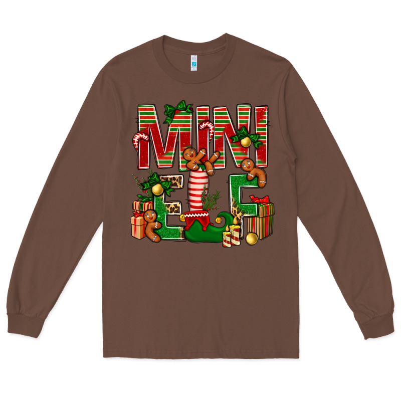 Christmas Mini Elf Long Sleeve Tee by NancyCooperArtShop | Teevron