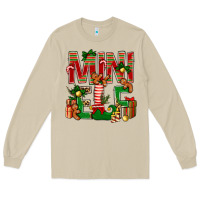 Mushroom Christmas mini Elf Long Sleeve Tee - NancyCooperArtShop