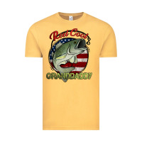 Vintage Mustard reel cool granddaddy fishing Vintage Tee - Jasminsmagicworld