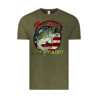 Vintage Olive reel cool granddaddy fishing Vintage Tee - Jasminsmagicworld