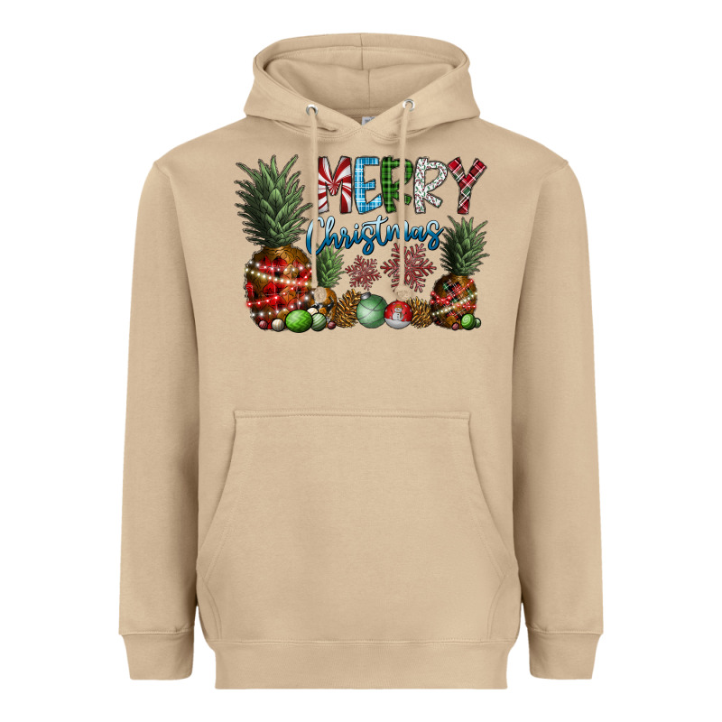Merry Christmas Heavyweight Hoodie by SublimationCraftShop | Teevron