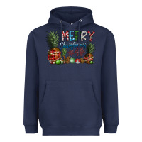 Navy Merry Christmas Heavyweight Hoodie - SublimationCraftShop