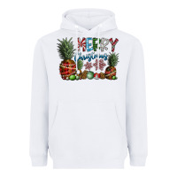 White Merry Christmas Heavyweight Hoodie - SublimationCraftShop